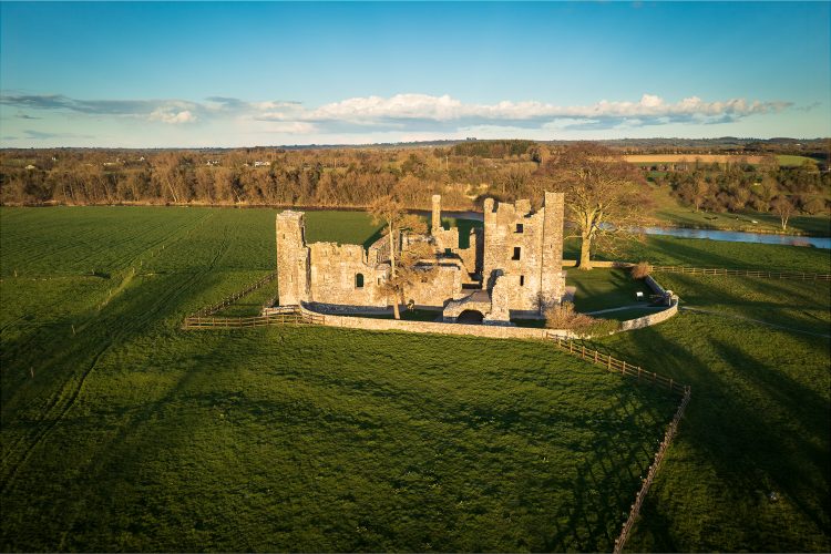 bective abbey meath drone photography