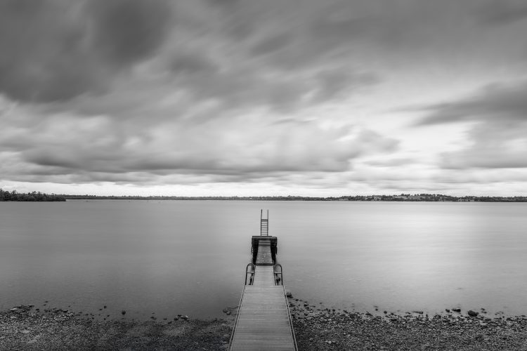 diving board lough owel photographic print
