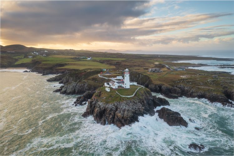 fanad lighthouse aerial photo