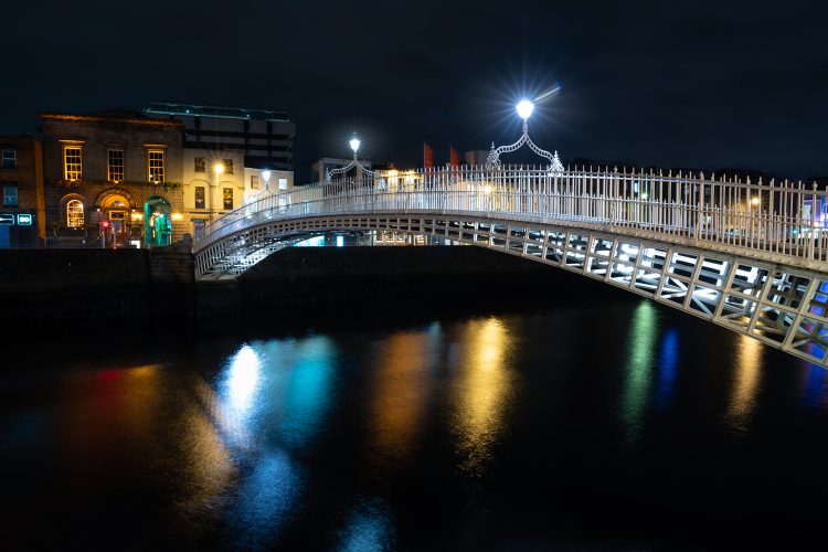 Ha'penny Bridge in Dublin photography