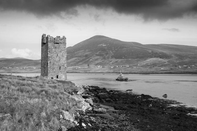Kildavnet Castle on Achill Island